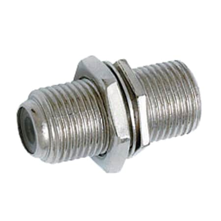 Quest Technology International F-81 (F-F) Inline Coupler, 75 Ohm - 3/4'', CaTV 1Ghz With Nut &Amp; Washer CFS-0182